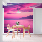 Różowa Twilight Reflection Tapeta