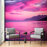 Różowa Twilight Reflection Tapeta