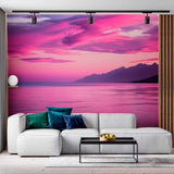 Różowa Twilight Reflection Tapeta