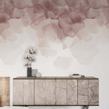Blossom Flower Wall Mural Art Pink Liquid Ink Abstract Wallpaper