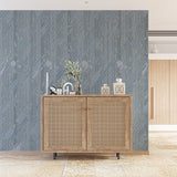 Abstrakcyjna fototapeta 3D w kolorze lodowego błękitu - skomplikowany wzór geometryczny