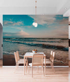 Spokojny Zachód Słońca na Wybrzeżu Tapeta