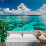 Wibrująca tapeta z koralową laguną