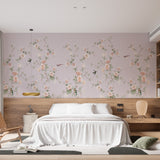 Tapeta z 3D wyciętym wzorem kwiatu