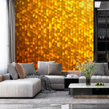 Ciepła Złota Przestrzenna Tapeta