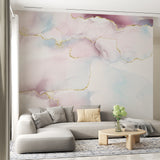 Tapeta z 3D wyciętym wzorem kwiatu