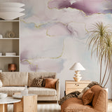 Tapeta z 3D wyciętym wzorem kwiatu