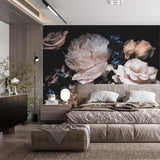 Tapeta z 3D wyciętym wzorem kwiatu