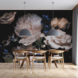 Tapeta z 3D wyciętym wzorem kwiatu