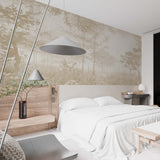 Tapeta z 3D wyciętym wzorem kwiatu