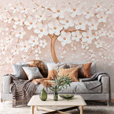 Tapeta Biała Płatkowa Harmonia