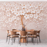 Tapeta Biała Płatkowa Harmonia