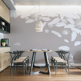 Tapeta z 3D wyciętym wzorem kwiatu