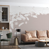 Tapeta z 3D wyciętym wzorem kwiatu