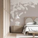 Tapeta z 3D wyciętym wzorem kwiatu