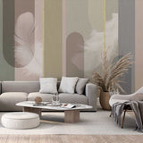 Tapeta z 3D wyciętym wzorem kwiatu