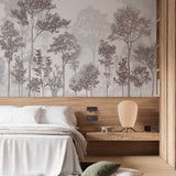 Tapeta z 3D wyciętym wzorem kwiatu