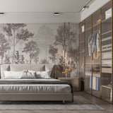 Tapeta z 3D wyciętym wzorem kwiatu