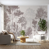 Tapeta z 3D wyciętym wzorem kwiatu