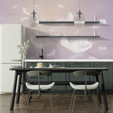 Tapeta z 3D wyciętym wzorem kwiatu