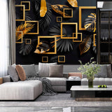 Tapeta z luksusowymi tropikalnymi liśćmi