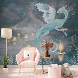 Fascynująca Tapeta z Muralem Smoka