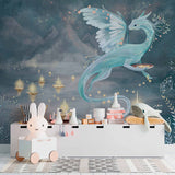 Fascynująca Tapeta z Muralem Smoka