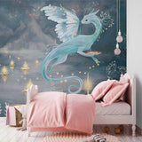 Fascynująca Tapeta z Muralem Smoka