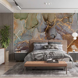 Tapeta z 3D wyciętym wzorem kwiatu