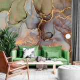 Tapeta z 3D wyciętym wzorem kwiatu