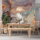 Tapeta z 3D wyciętym wzorem kwiatu