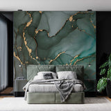 Tapeta z 3D wyciętym wzorem kwiatu