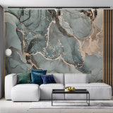 Tapeta z 3D wyciętym wzorem kwiatu