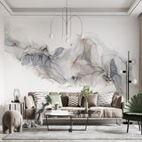 Tapeta z 3D wyciętym wzorem kwiatu