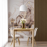 Tapeta z 3D wyciętym wzorem kwiatu