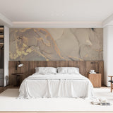 Tapeta z 3D wyciętym wzorem kwiatu