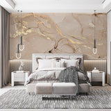 Tapeta z 3D wyciętym wzorem kwiatu