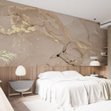 Tapeta z 3D wyciętym wzorem kwiatu