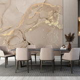 Tapeta z 3D wyciętym wzorem kwiatu