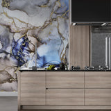 Tapeta z 3D wyciętym wzorem kwiatu