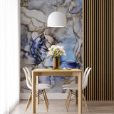 Tapeta z 3D wyciętym wzorem kwiatu