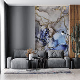 Tapeta z 3D wyciętym wzorem kwiatu