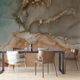 Tapeta z 3D wyciętym wzorem kwiatu