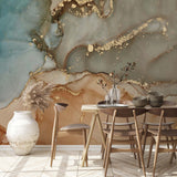 Tapeta z 3D wyciętym wzorem kwiatu