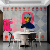 Tapeta muralowa w stylu pop-art collage