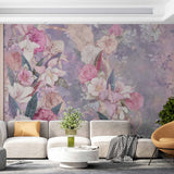 Tapeta z vintage kwiatowym bukietem