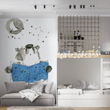 Stargazing Bear Wallpaper for Kids Wall Mural Room Decor Adventure Theme