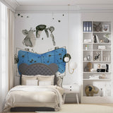 Stargazing Bear Wallpaper for Kids Wall Mural Room Decor Adventure Theme