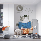 Stargazing Bear Wallpaper for Kids Wall Mural Room Decor Adventure Theme