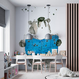 Stargazing Bear Wallpaper for Kids Wall Mural Room Decor Adventure Theme